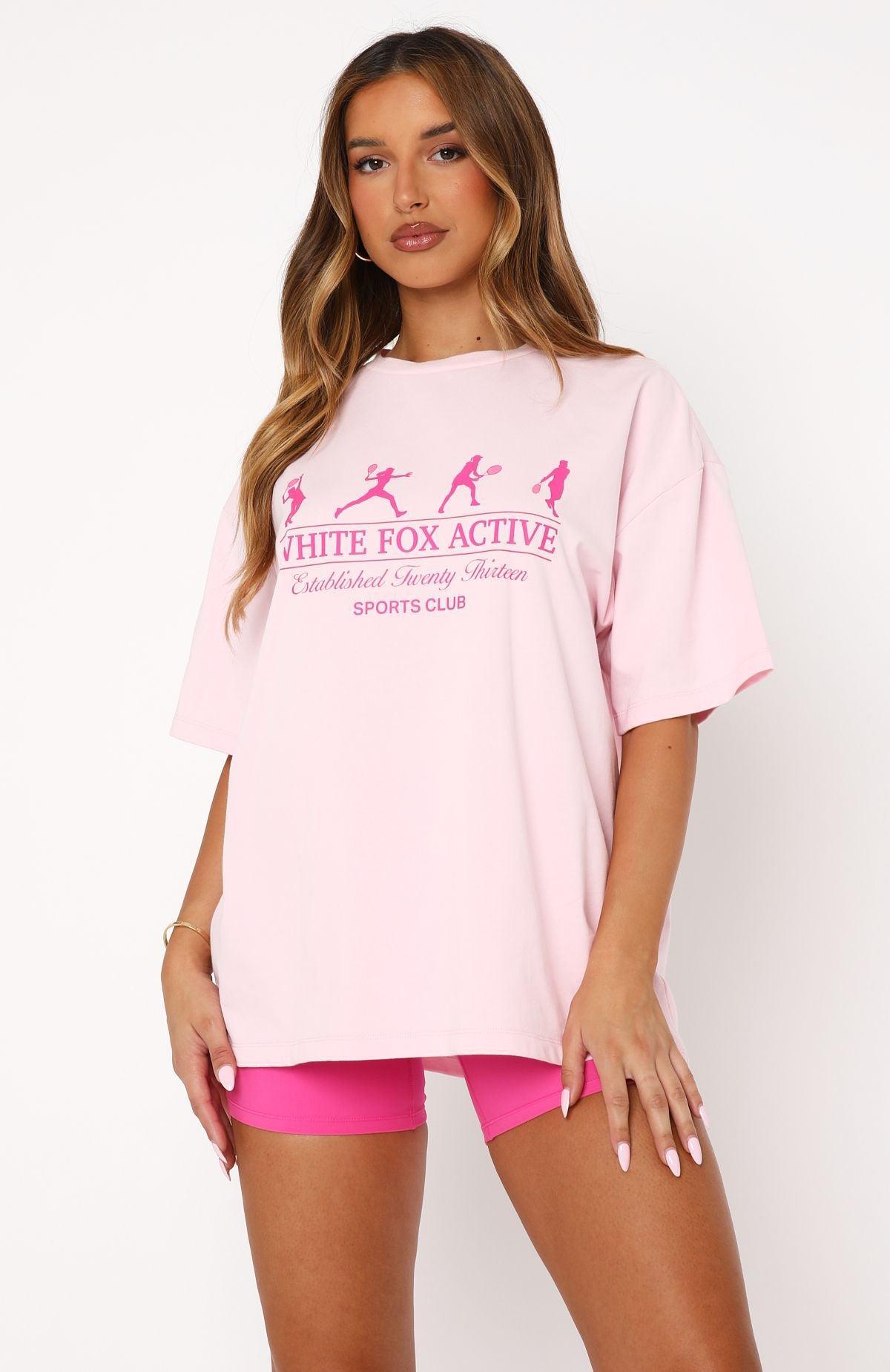 Take The Shot Oversized Tee Pink Product Image