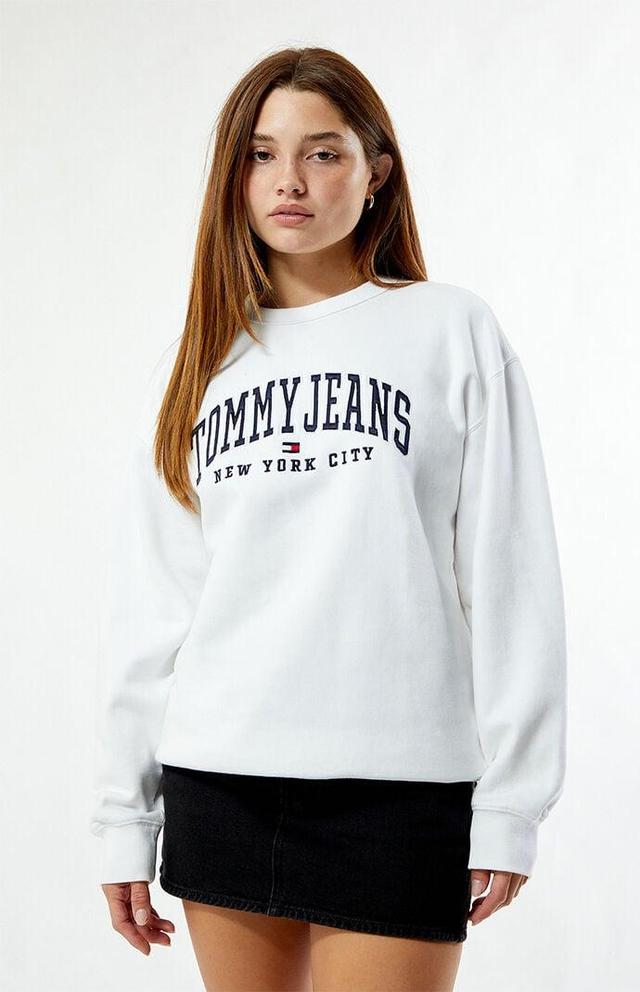 Tommy Jeans Women's Varsity Crew Neck Relaxed Sweatshirt Product Image