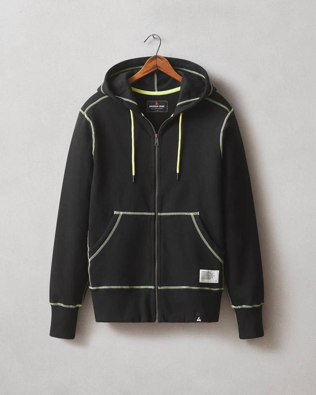 Contrast Classic Full Zip - Black Product Image