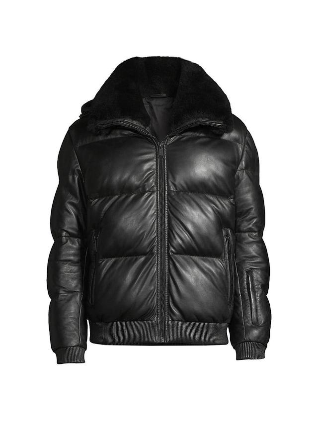 Mens Legacy Shearling Leather Jacket Product Image