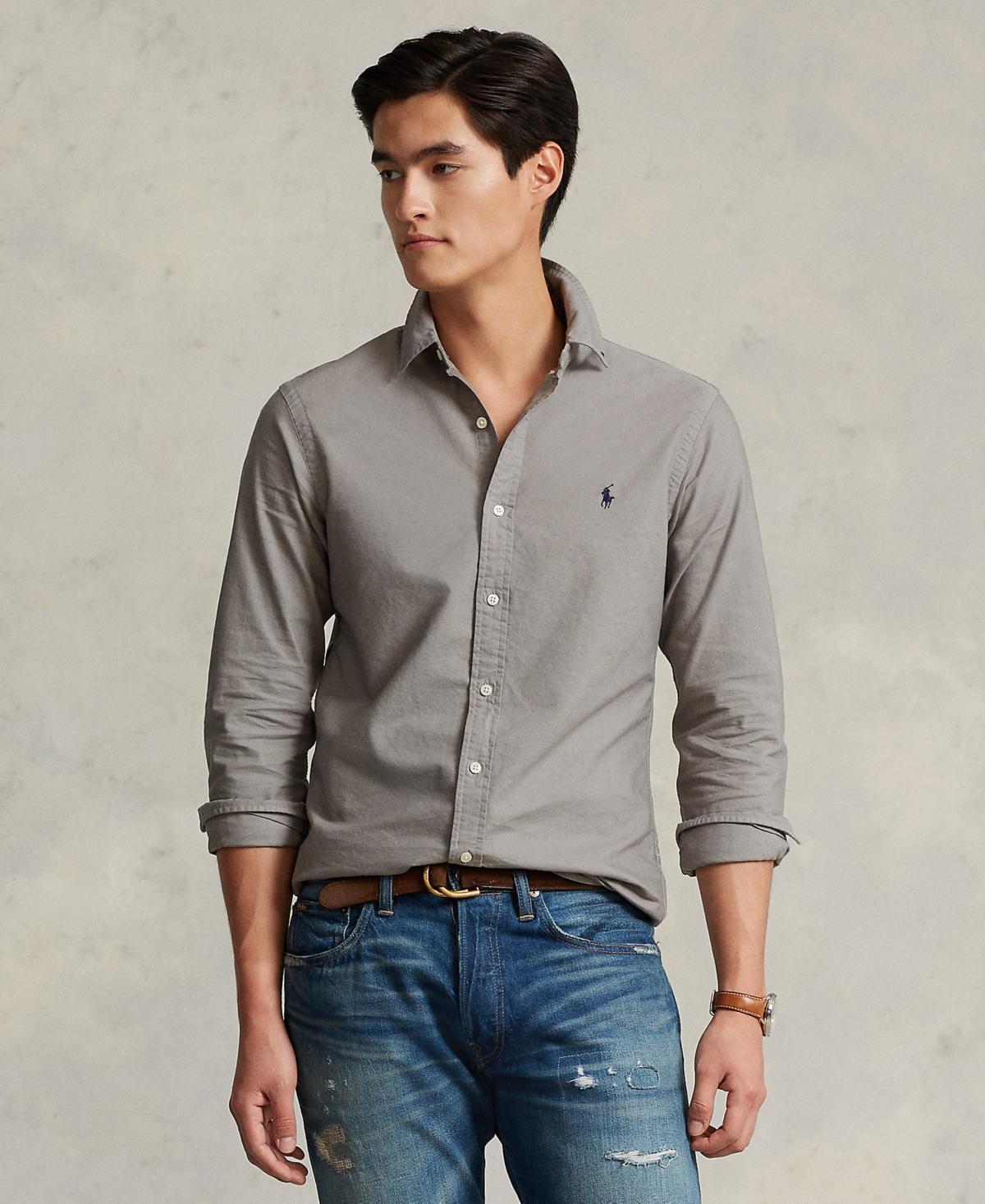 Polo Ralph Lauren Classic Fit Long Sleeve Cotton Oxford Button Down Shirt Product Image