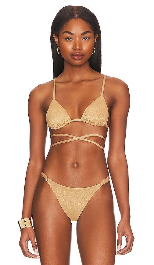 Sol Strappy Wrap Bikini Top Product Image