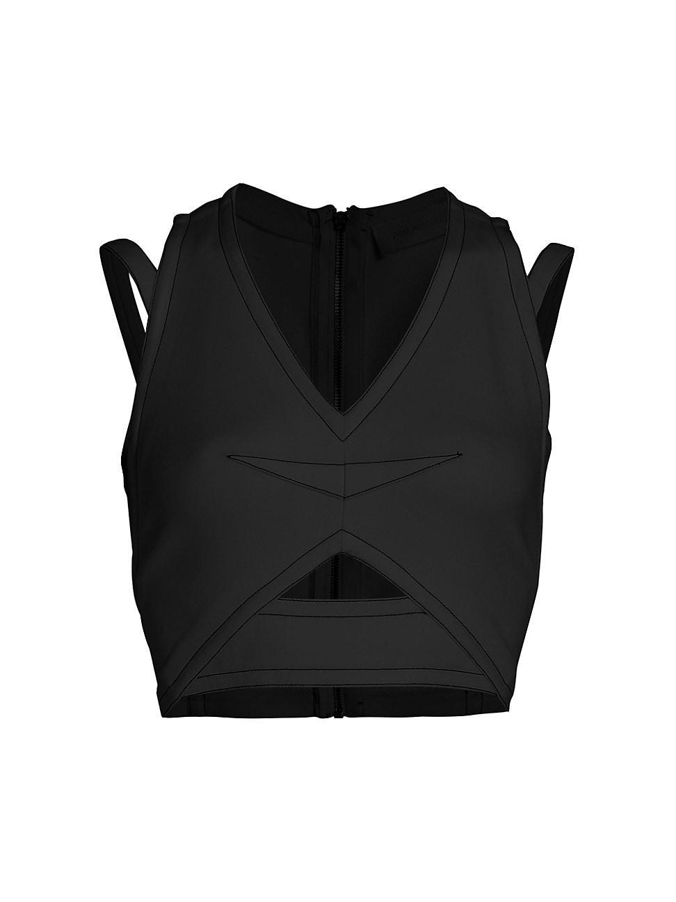 Womens Cutout Crop Top Product Image