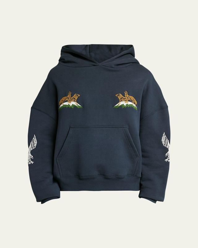 Mens Faded Terry Woodland Hills Hoodie Product Image