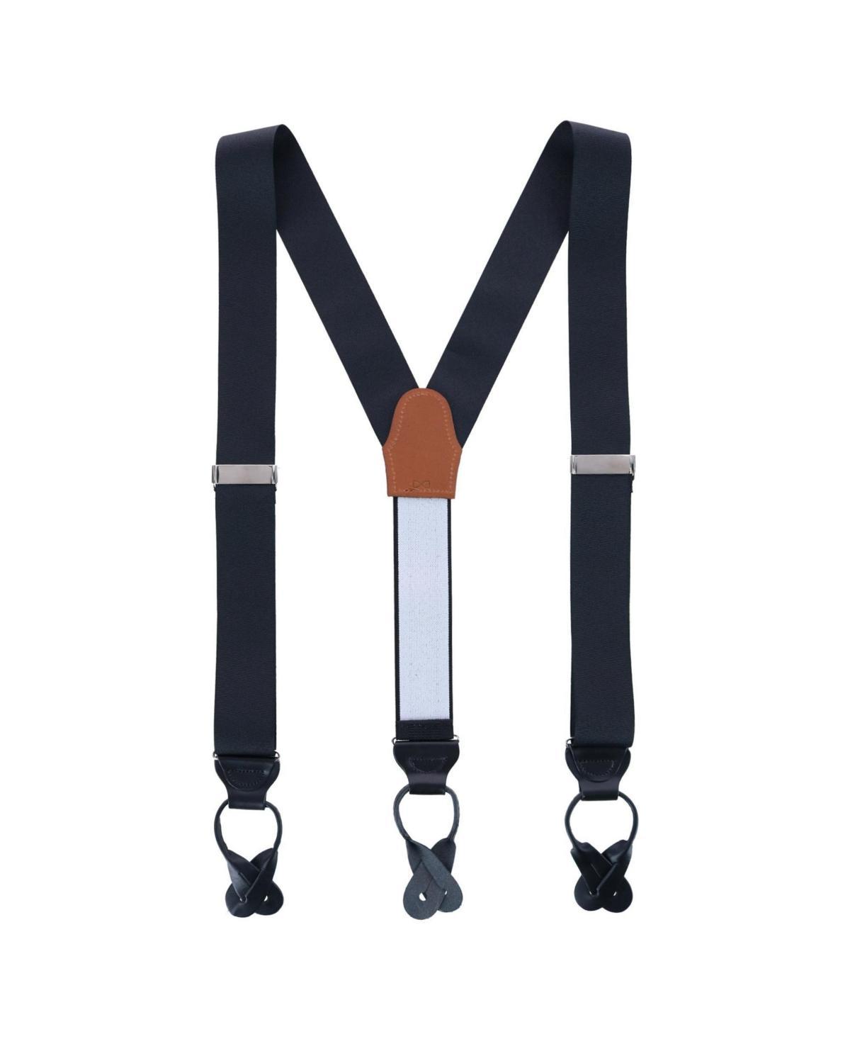 Trafalgar Mens Phoenix 38mm Grosgrain Non Stretch Ribbon Button End Suspenders Product Image