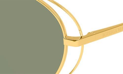 61mm Pilot Sunglasses In Gold Product Image