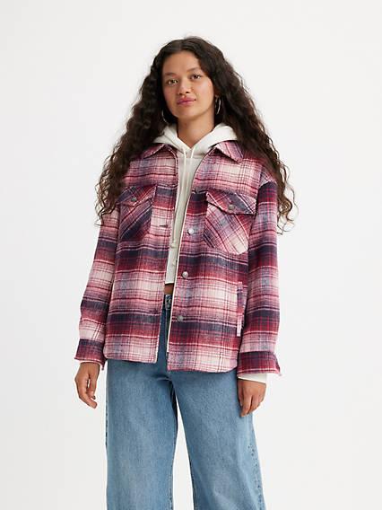 Levis Plaid Shirt Jacket - Womens Product Image