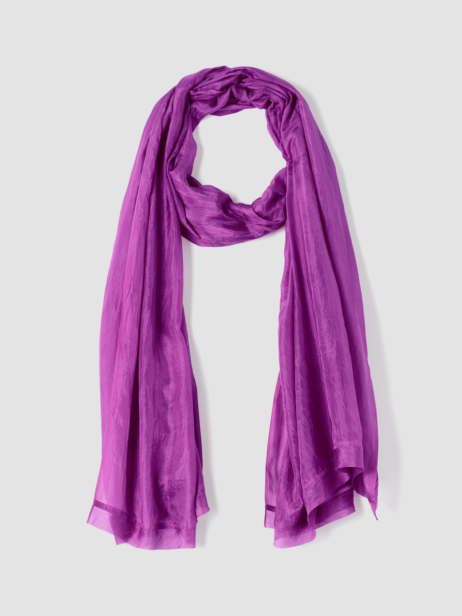 EILEEN FISHER Washed Silk Parachute Scarffemale Product Image