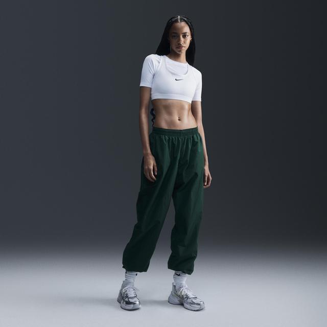 Womens Nike Sportswear Essential Mid-Rise Oversized Woven Jogger Pants Product Image