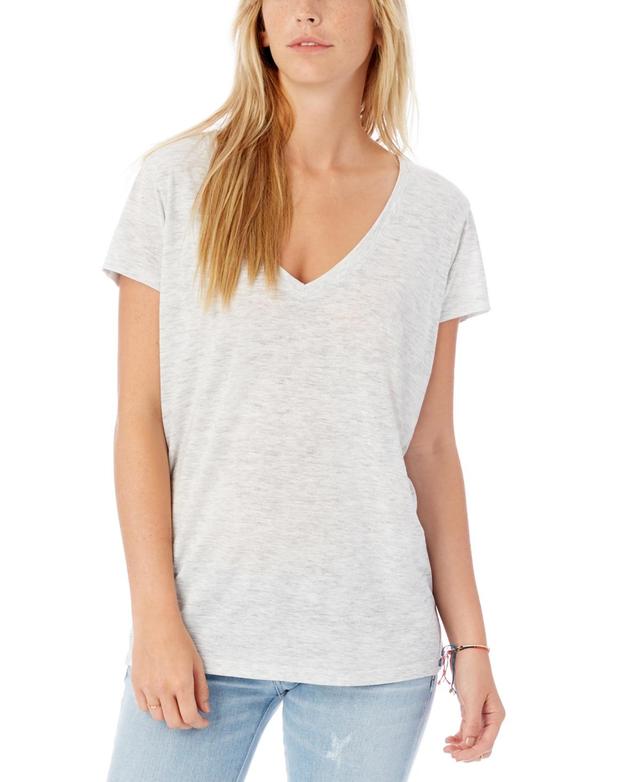 Alternative Apparel Slinky Jersey Womens V-Neck T-Shirt Product Image