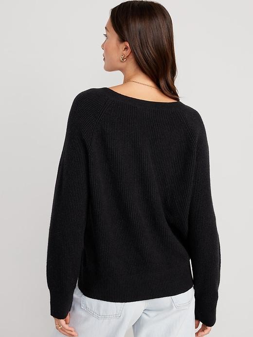 SoSoft Loose V-Neck Sweater Product Image