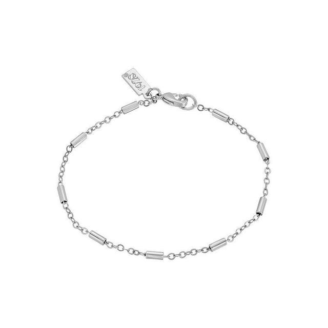 1928 Silver Tone Tube Link Chain Bracelet, Womens, Gray Product Image