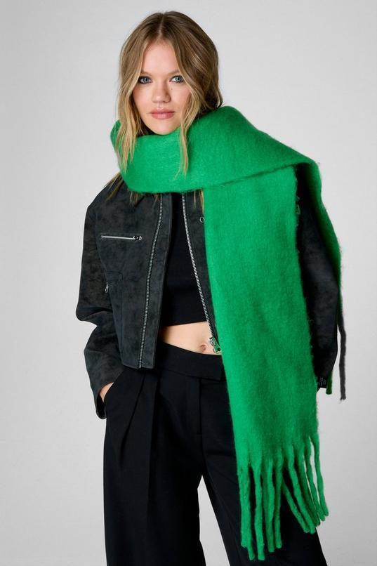 Oversized Knitted Chunky Scarf Product Image