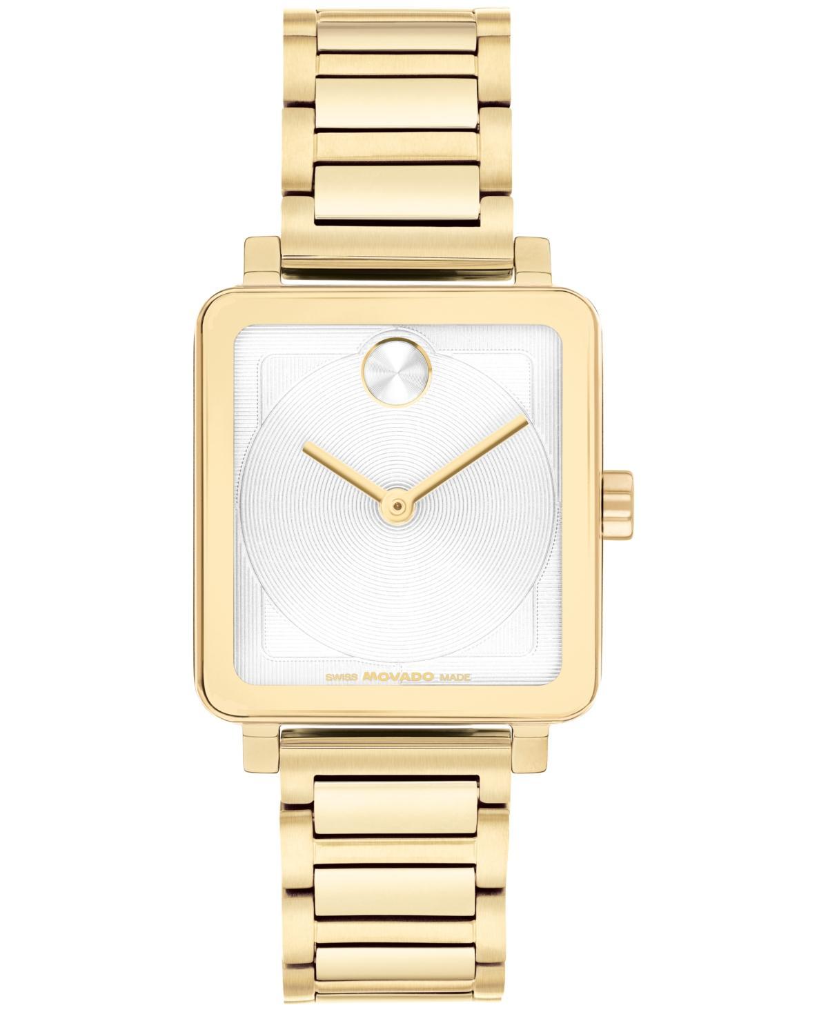 Movado Womens Bold Evolution 2.0 Swiss Quartz Ionic Plated Light Gold Steel Watch 26mm - Gold-tone Product Image