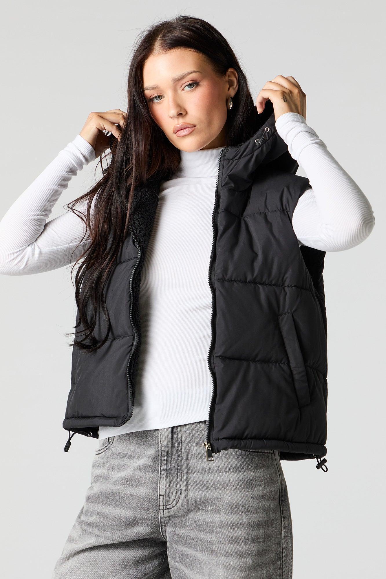 Sherpa Lined Puffer Vest Female Product Image