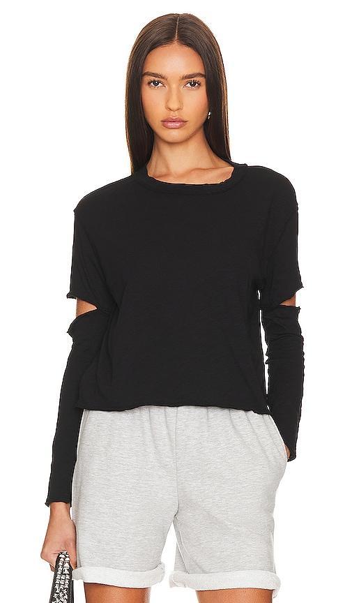 Bobi Elbow Cut Long Sleeve Top Size L, S, XS. Product Image