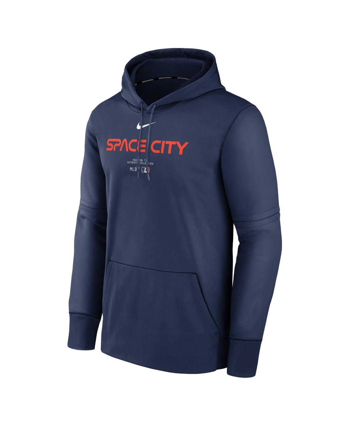 NIKE Men's  Navy Houston Astros City Connect Practice Performance Pullover Hoodie Product Image