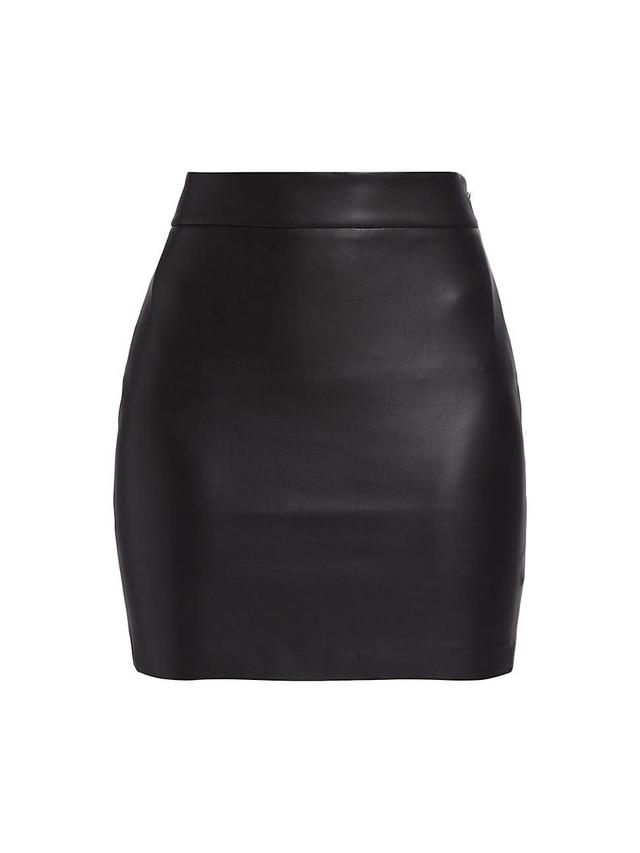 Susana Monaco Faux Leather Miniskirt Product Image