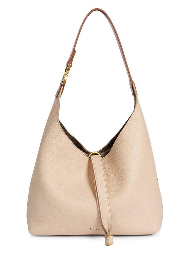 Womens Small Marcie Leather Hobo Bag Product Image