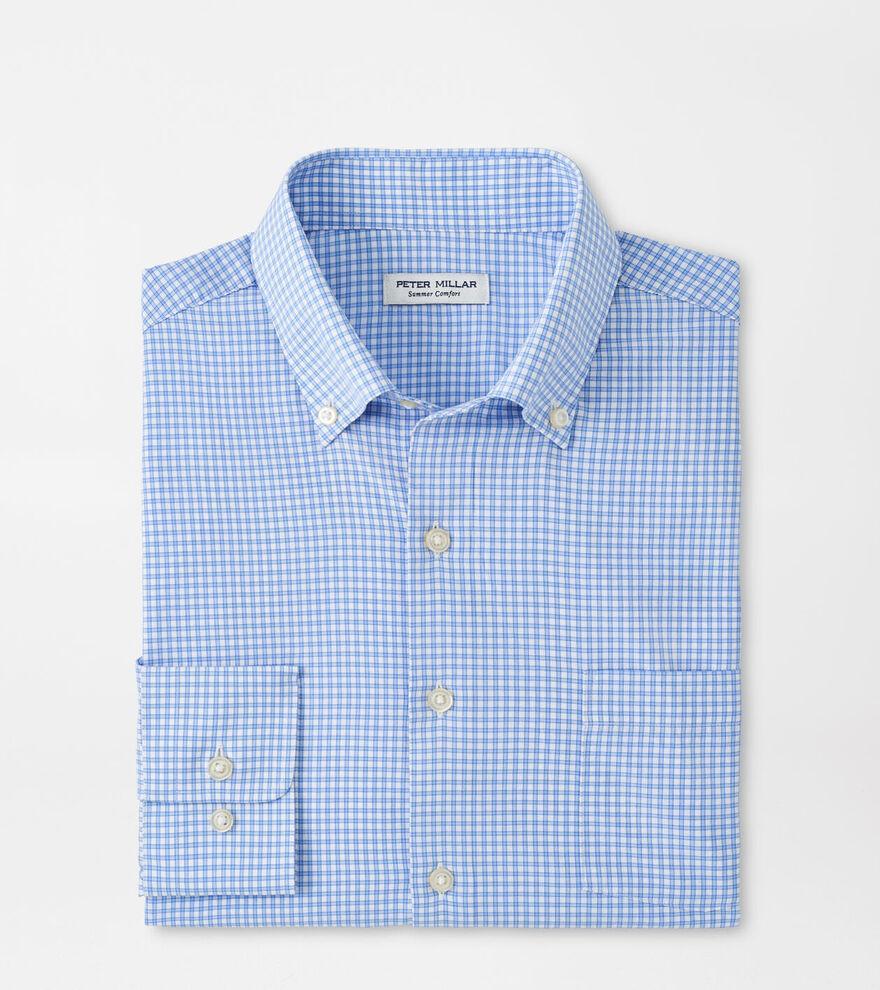 Men's Cranbroook Performance Poplin Check Sport Shirt Product Image