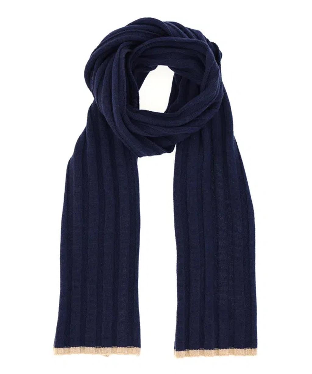 BRUNELLO CUCINELLI Cashmere Scarf In Blue Product Image