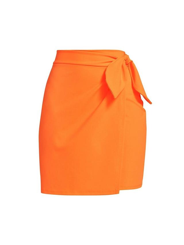 Womens Side-Tie Miniskirt Product Image