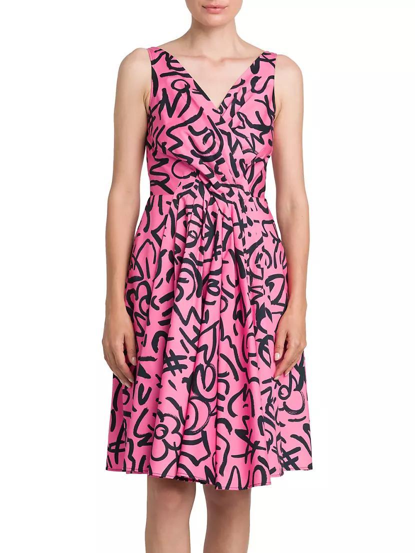 Scribble Fit & Flare Minidress Product Image