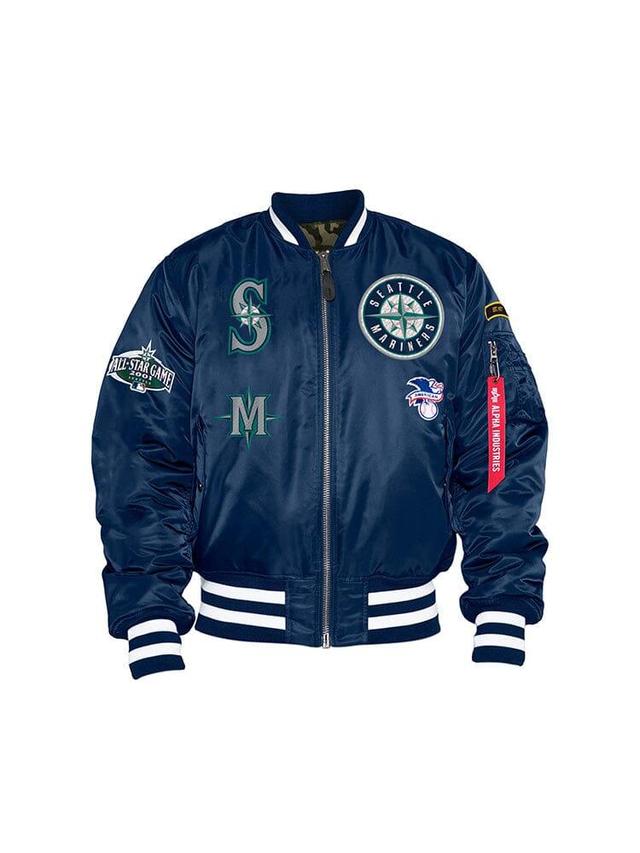 SEATTLE MARINERS X ALPHA X NEW ERA MA-1 BOMBER JACKET Product Image