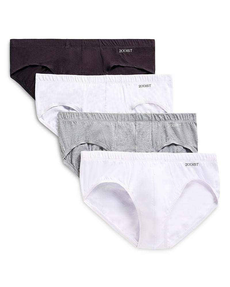 2(X)IST Essentials 4-Pack Bikini Brief (Heather Grey/White/Black/White) Men's Underwear Product Image