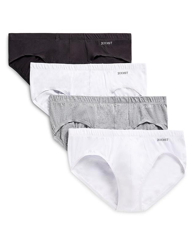 2(x)ist Tagless Bikini Briefs, 4 Pack - Grey/Black Product Image