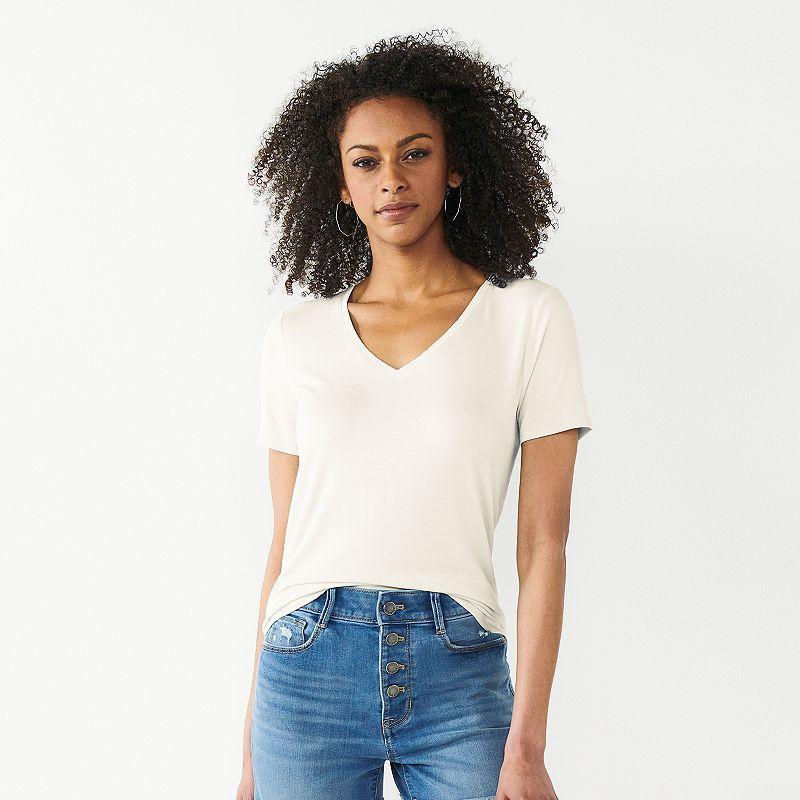 Womens Nine West Essential V-Neck Tee Product Image