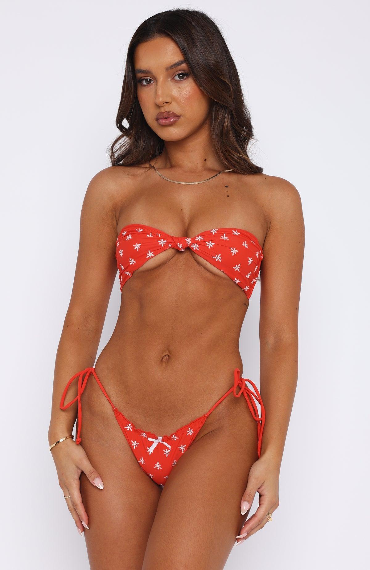 Tallows Bikini Top Red Product Image