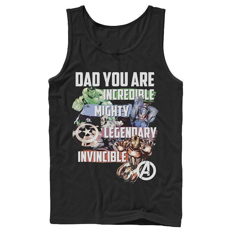 Mens Marvel Avengers Dad You Are Incredible Tank Top Product Image