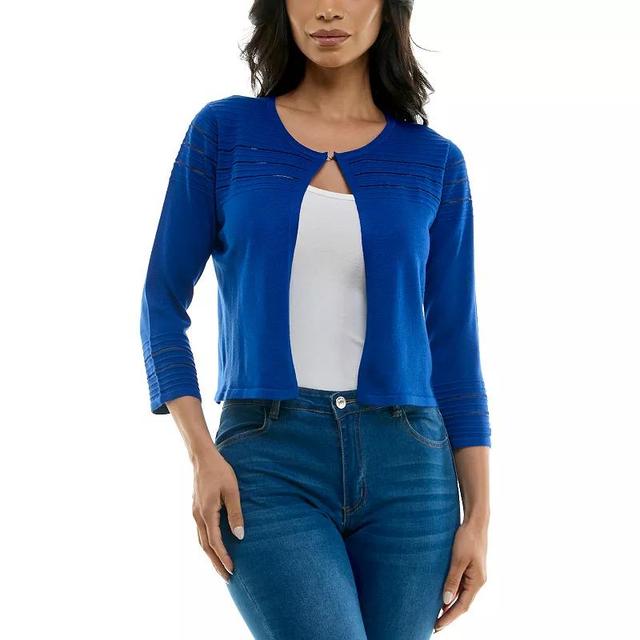 Womens Nina Leonard Knit Bolero Cardigan Product Image