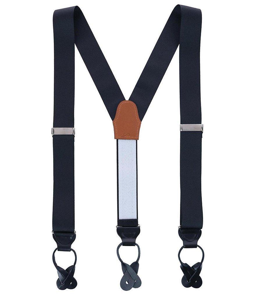 Trafalgar Phoenix Grosgrain Non-Stretch Ribbon Button End Suspenders Product Image