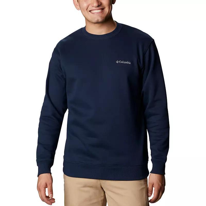 Mens Columbia Hart Mountain II Crewneck Pullover Blue Product Image