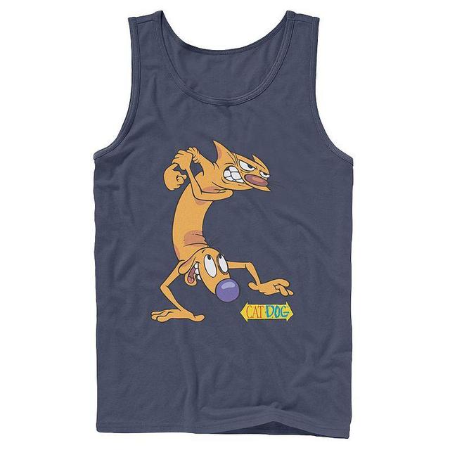 Mens Nickelodeon CatDog Tough Guys Tank Top Blue Product Image