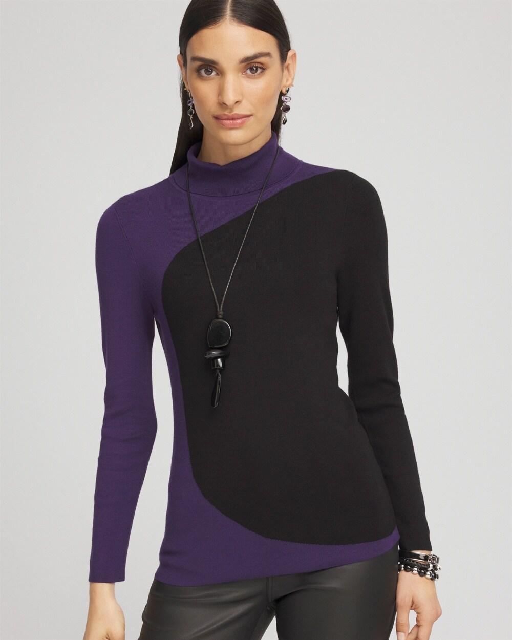 Studded V-Neck Sweater Product Image