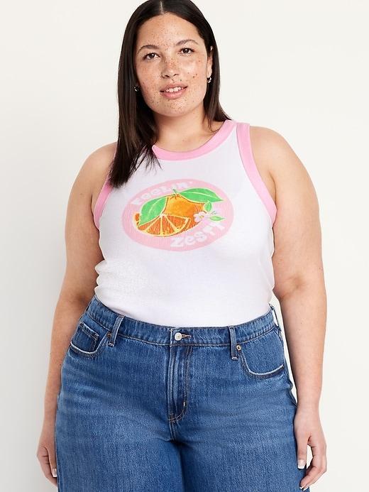 Graphic Crop Tank Top Product Image