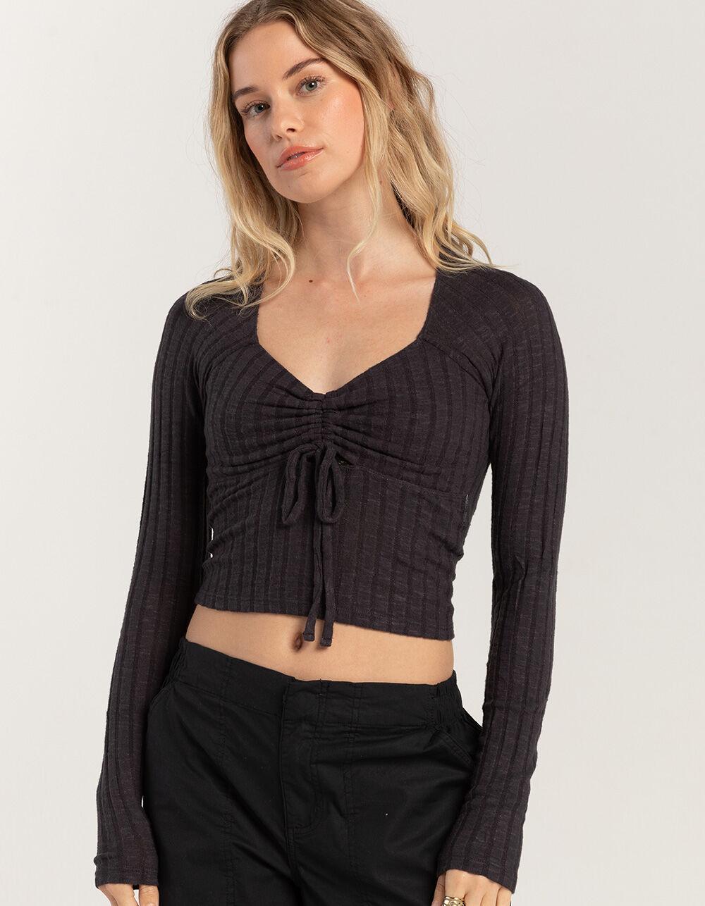 BILLABONG Just A Flirt Womens Long Sleeve Knit Top Product Image