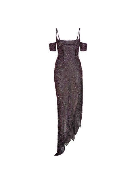 Dark purple long dress Product Image