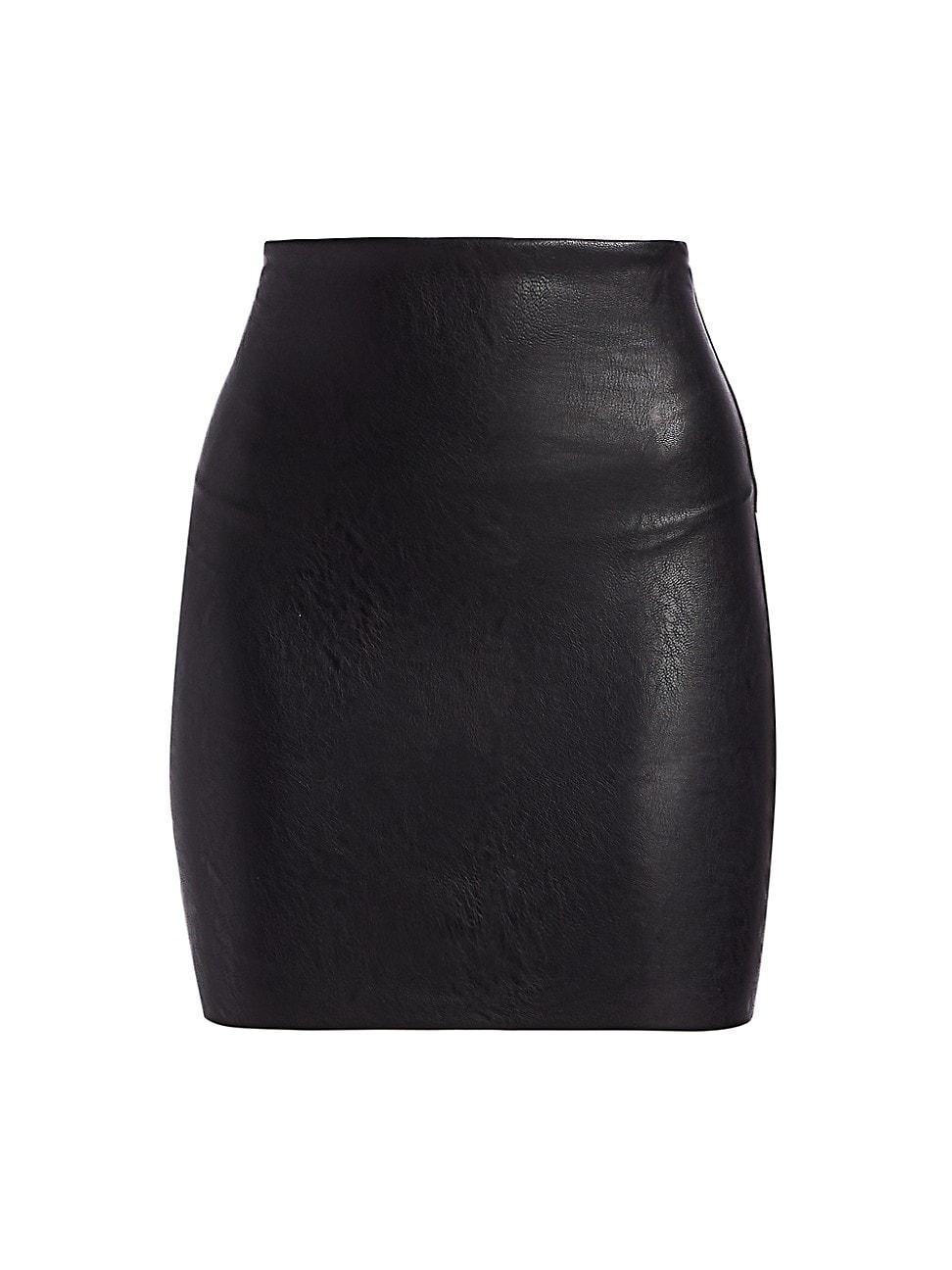 Womens Perfect Faux Leather Mini Skirt product image