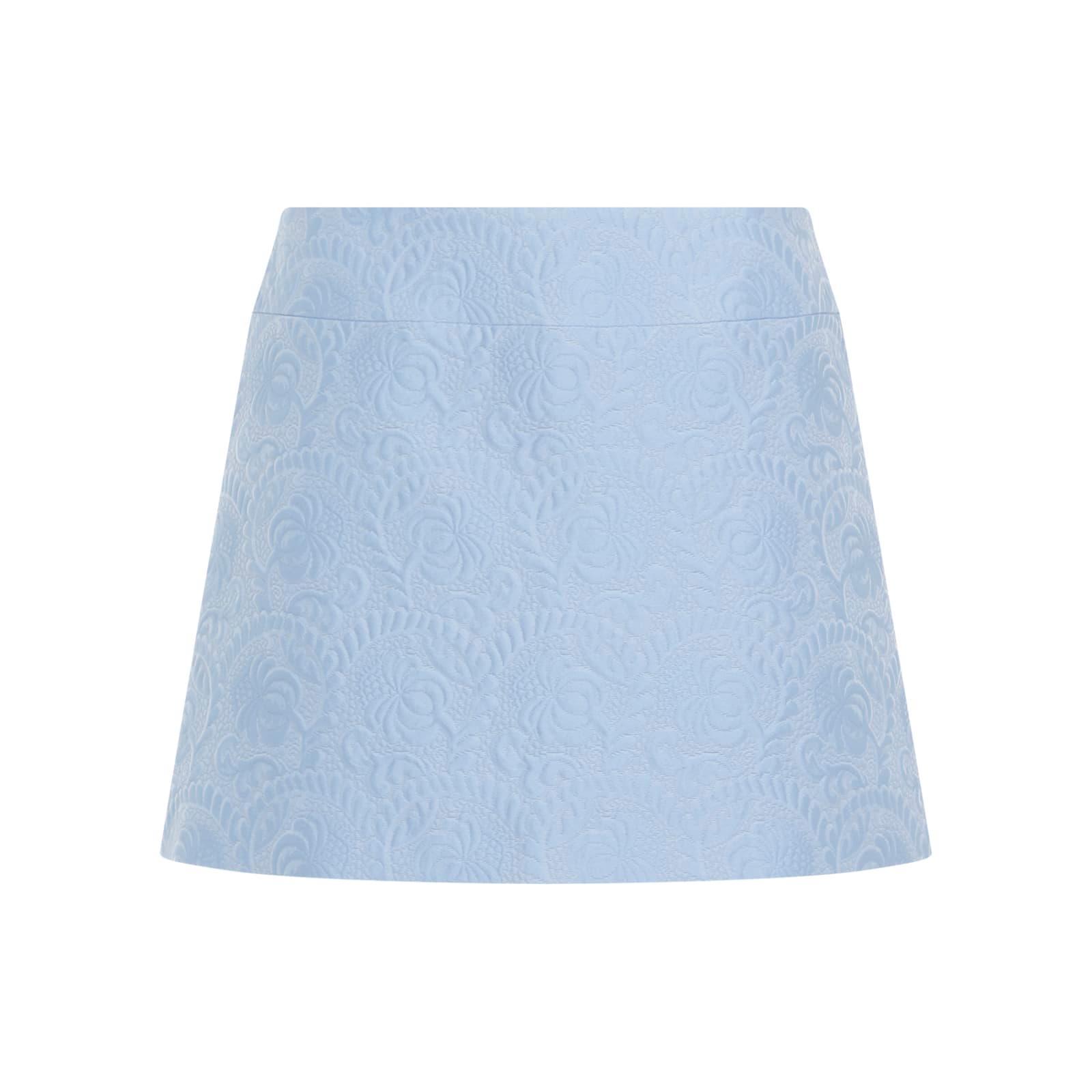 DOLCE & GABBANA Mini Skirt In Azure Product Image