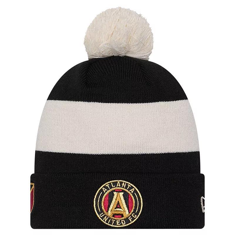 Mens New Era Atlanta United FC 2024 Kick Off Collection Cuffed Knit Hat with Pom Product Image