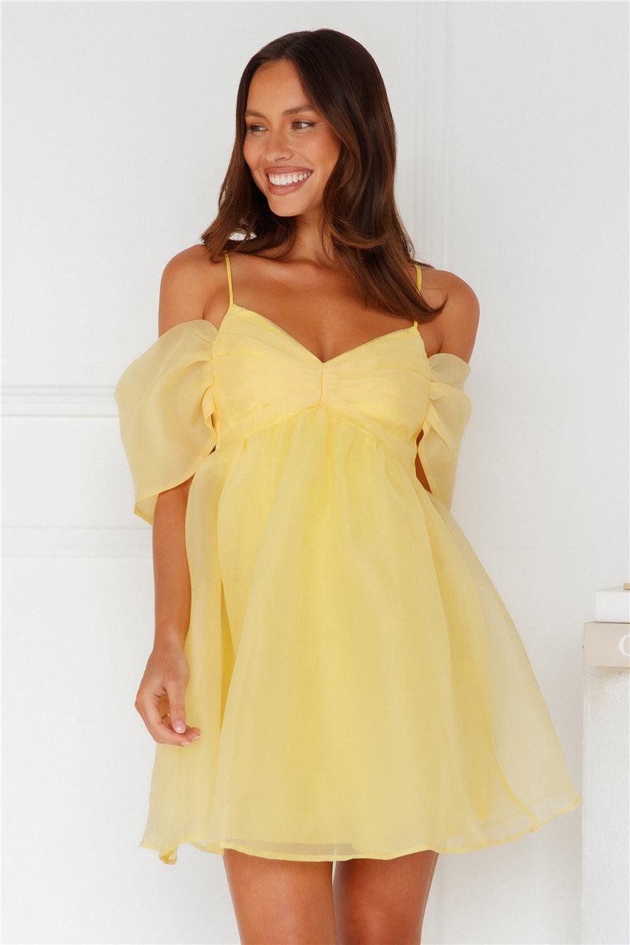 Embracing Formality Mini Dress Yellow product image