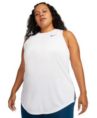 Dri-FIT Plus Size Racerback Curved-Hem Tank Top product image