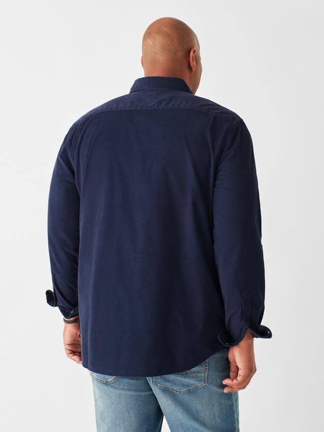 Stretch Corduroy Shirt - Navy Male Product Image