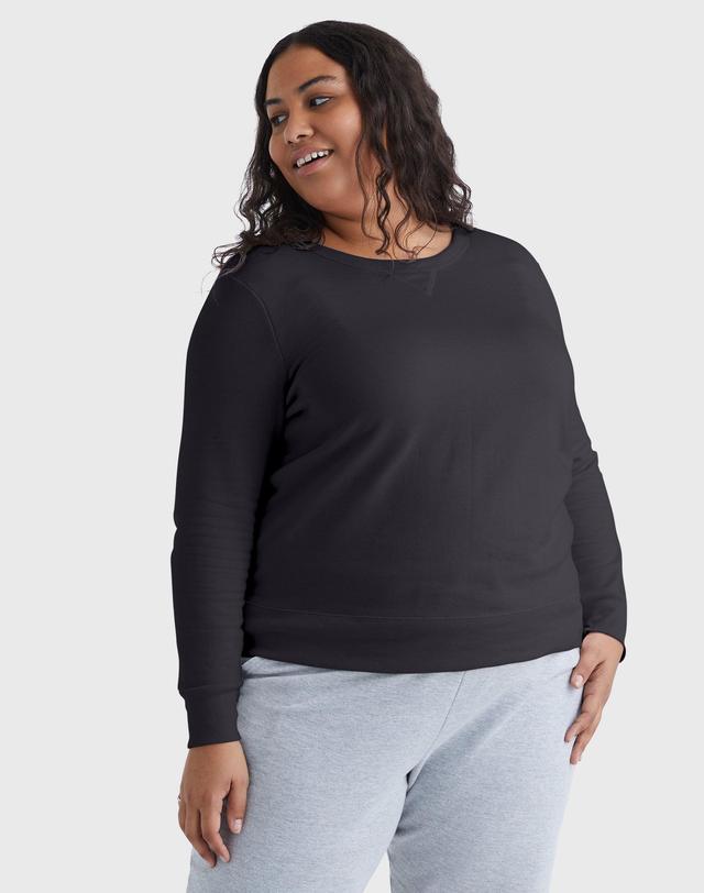 Plus Size Just My Size Fleece Crew Sweatshirt, Womens Product Image