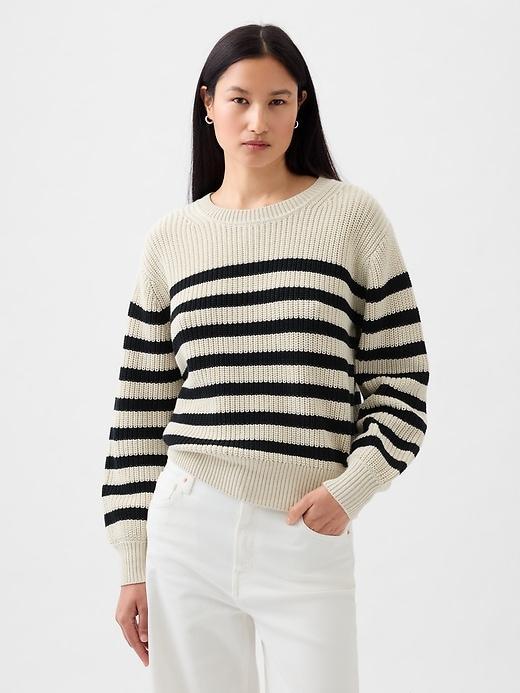 Shaker-Stitch Crewneck Sweater Product Image