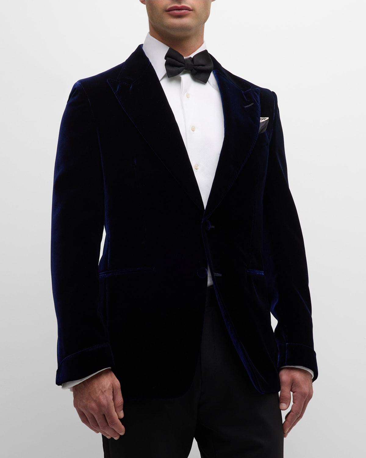 TOM FORD Shelton Fluid Velvet Cocktail Jacket Product Image